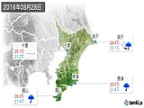 2016年08月28日の千葉県の実況天気