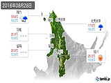 実況天気(2016年08月28日)