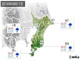 2016年09月11日の千葉県の実況天気