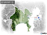 2016年09月11日の神奈川県の実況天気