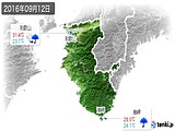 2016年09月12日の和歌山県の実況天気