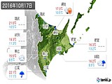 実況天気(2016年10月17日)