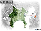 2016年11月07日の神奈川県の実況天気