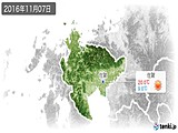 2016年11月07日の佐賀県の実況天気