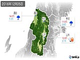 2016年12月05日の山形県の実況天気