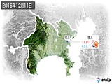 2016年12月11日の神奈川県の実況天気