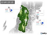 2016年12月13日の山形県の実況天気