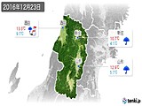 2016年12月23日の山形県の実況天気