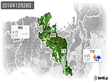 2016年12月28日の京都府の実況天気