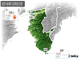 2016年12月31日の和歌山県の実況天気