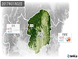 2017年01月02日の栃木県の実況天気