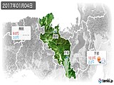2017年01月04日の京都府の実況天気