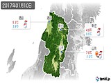 2017年01月10日の山形県の実況天気