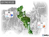 2017年01月12日の京都府の実況天気