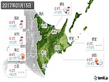 2017年01月15日の道東の実況天気