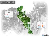 2017年01月18日の京都府の実況天気