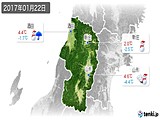 2017年01月22日の山形県の実況天気
