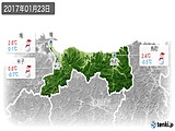 2017年01月23日の鳥取県の実況天気