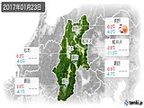 実況天気(2017年01月23日)