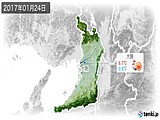 2017年01月24日の大阪府の実況天気