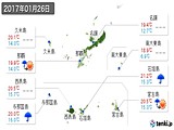 実況天気(2017年01月26日)