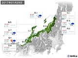 2017年01月29日の北陸地方の実況天気