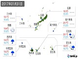 実況天気(2017年01月31日)