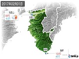 2017年02月01日の和歌山県の実況天気