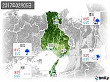 2017年02月05日の兵庫県の実況天気