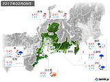 実況天気(2017年02月09日)