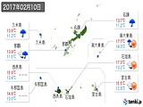 実況天気(2017年02月10日)