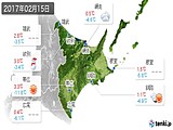 2017年02月15日の道東の実況天気