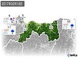 2017年02月18日の鳥取県の実況天気