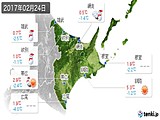 2017年02月24日の道東の実況天気