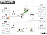 2017年03月07日の沖縄県の実況天気