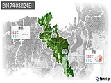 2017年03月24日の京都府の実況天気