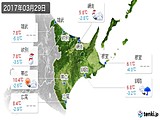 2017年03月29日の道東の実況天気