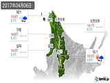 2017年04月06日の道北の実況天気