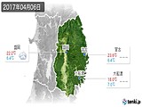 2017年04月06日の岩手県の実況天気