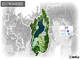 2017年04月09日の滋賀県の実況天気