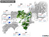 2017年04月10日の近畿地方の実況天気