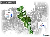 2017年04月11日の京都府の実況天気