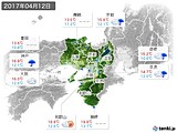 2017年04月12日の近畿地方の実況天気