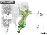 2017年04月13日の千葉県の実況天気
