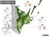 2017年04月14日の道東の実況天気