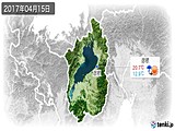 2017年04月15日の滋賀県の実況天気