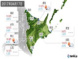 2017年04月17日の道東の実況天気