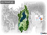 2017年04月18日の滋賀県の実況天気