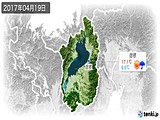 2017年04月19日の滋賀県の実況天気