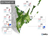 2017年04月19日の道東の実況天気